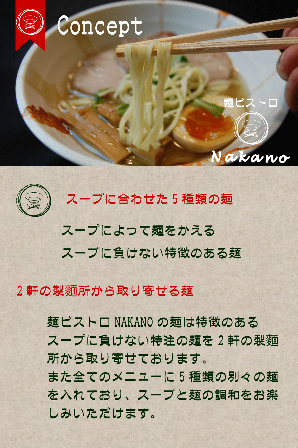 四条烏丸より徒歩5分！元フレンチシェフが作る麺とアラカルトがあるお店です♪